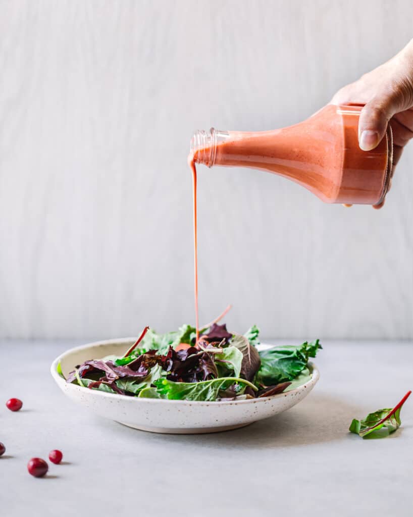 Cranberry Vinaigrette (a Creamy Salad Dressing)