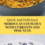 Moroccan couscous with currants