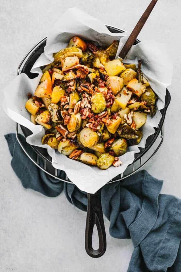Roasted Brussels Sprouts with Pancetta and Apple Posh Journal