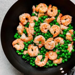 Shrimp and Green Peas Stir Fry
