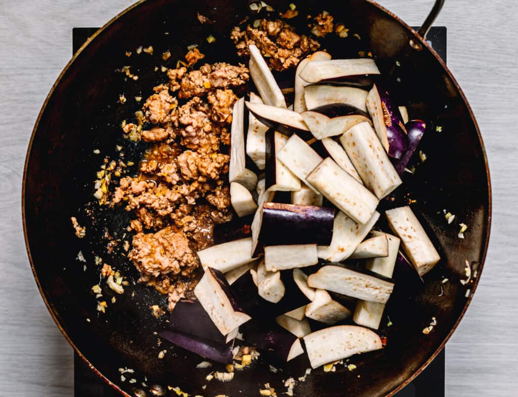 Chinese Eggplant with Minced Pork