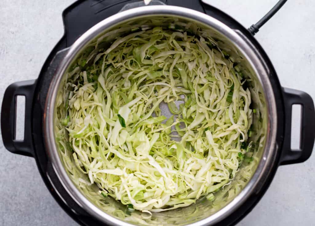 cabbage in an instant pot.