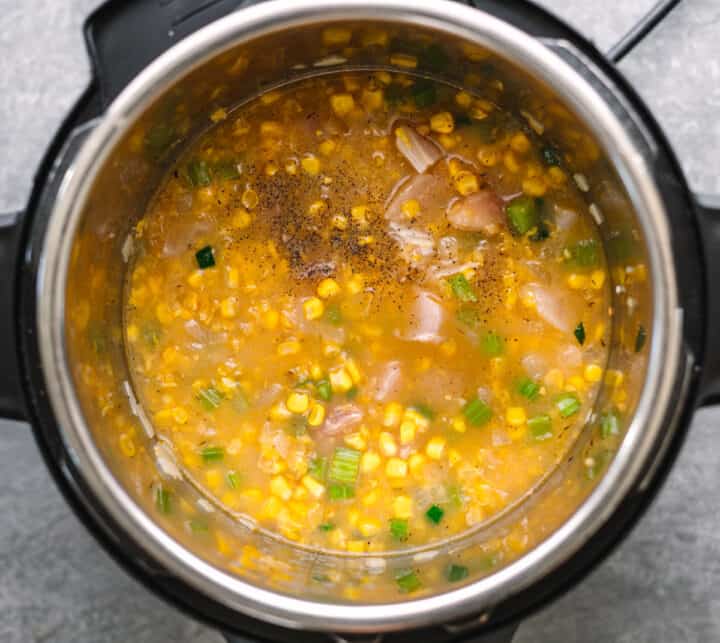 Instant Pot Chicken Corn Chowder (Stovetop Instructions Included) with