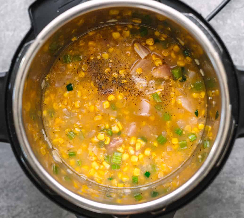Instant Pot Chicken Corn Chowder (Stovetop Instructions Included) with