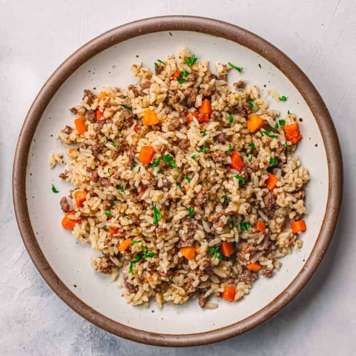 Instant Pot Ground Beef and Rice Posh Journal