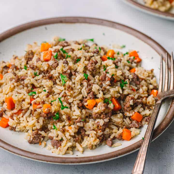 Instant Pot Ground Beef and Rice An Uzbek Beef PlovInspired Dish Posh Journal