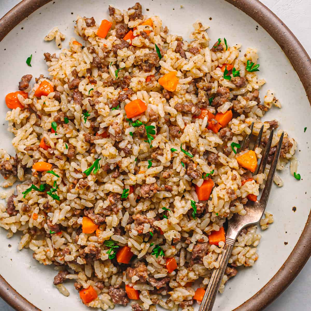 Instant Pot Ground Beef and Rice An Uzbek Beef Plov Inspired Dish