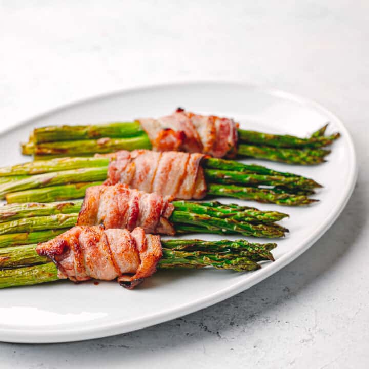 Air Fryer Bacon Wrapped Asparagus Posh Journal