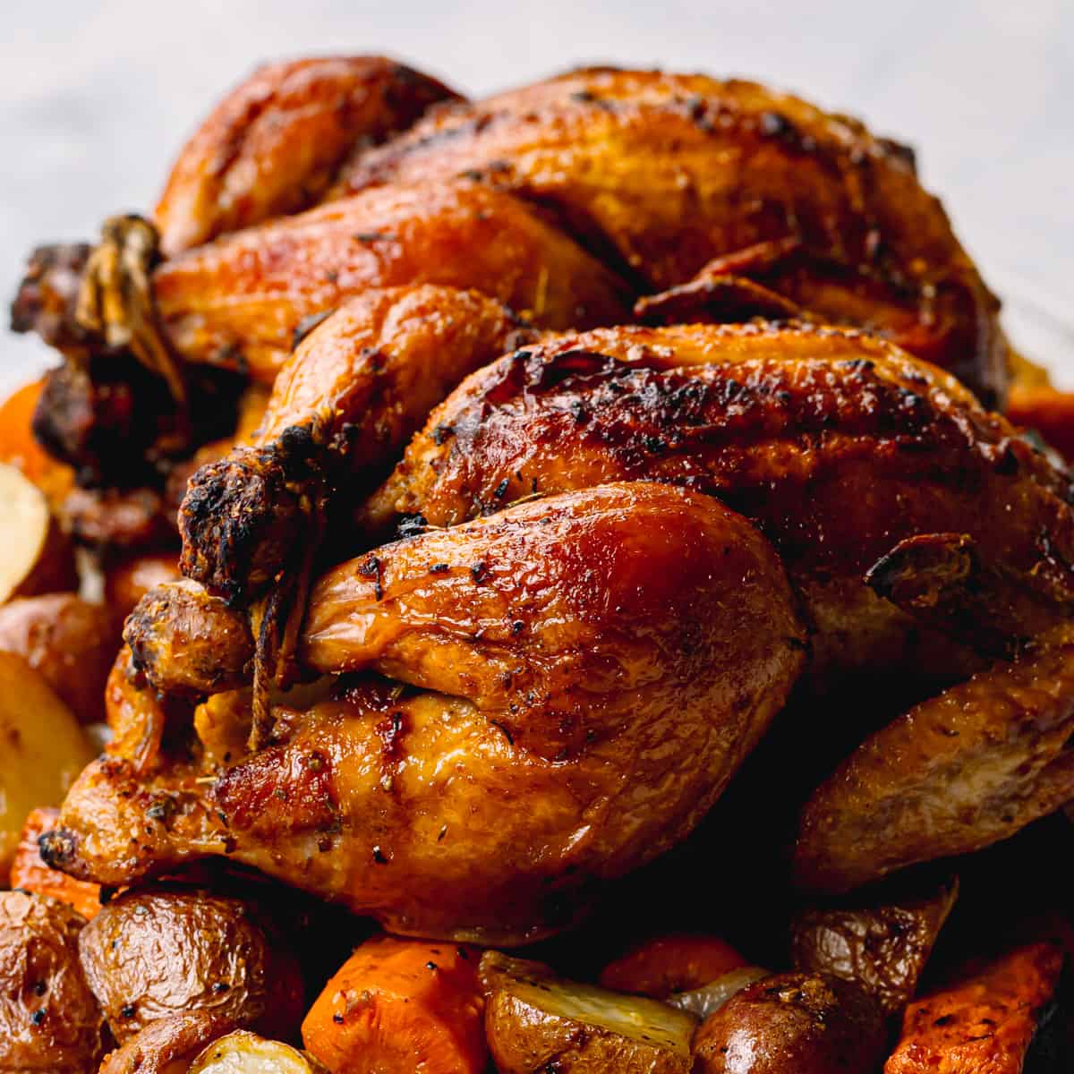 Roasted Cornish Hen (with Mixed Vegetables) - Posh Journal