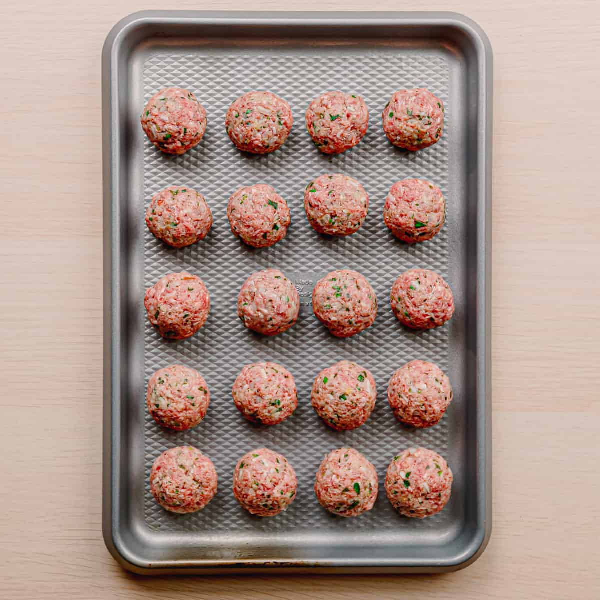 How to Roll Ground Meat into Meatballs