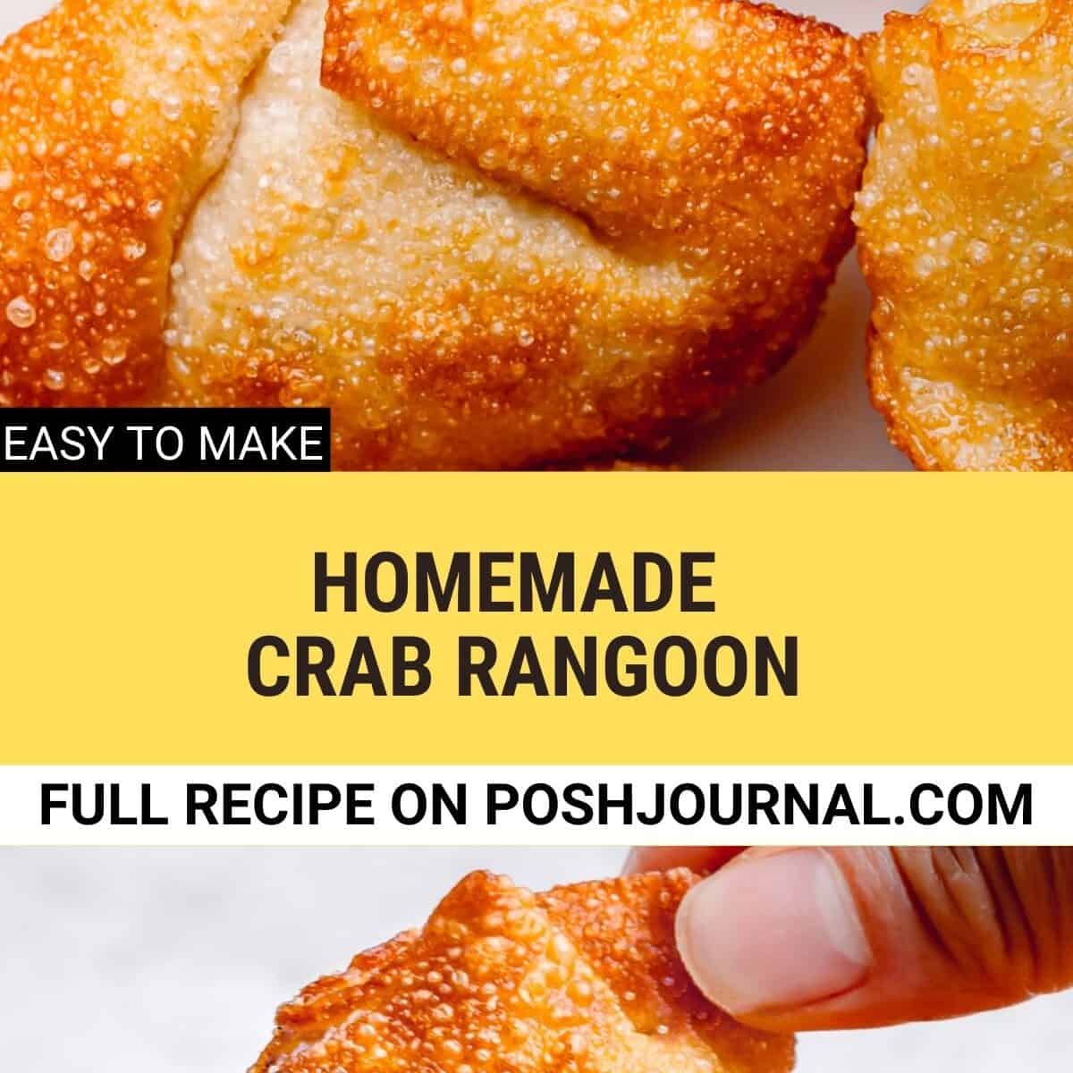 Homemade Crab Rangoon