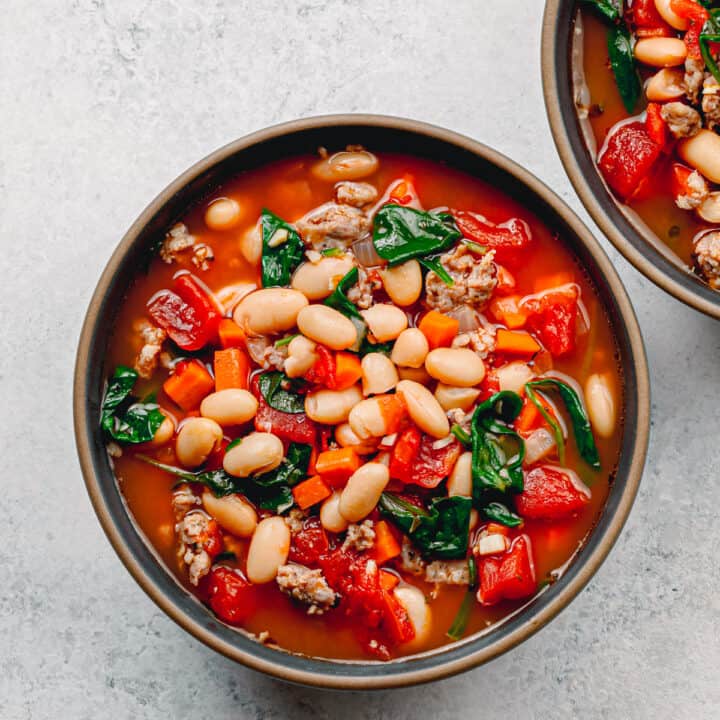 Italian Bean Soup (An Easy One-Pot Meal) - Posh Journal