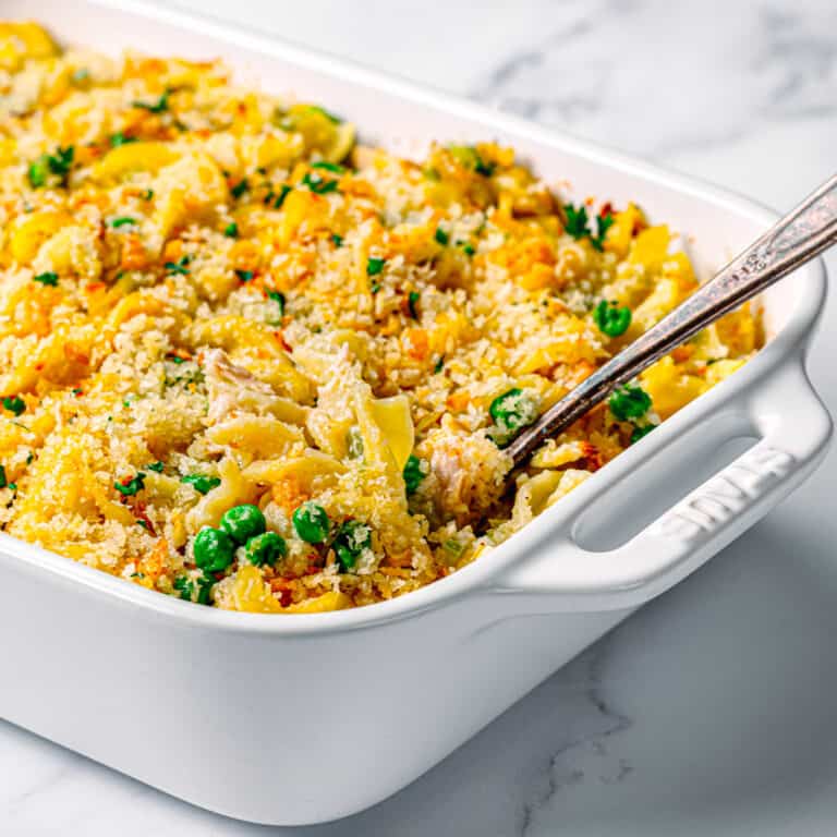 Old Fashioned Tuna Casserole (No Canned Soup) - Posh Journal