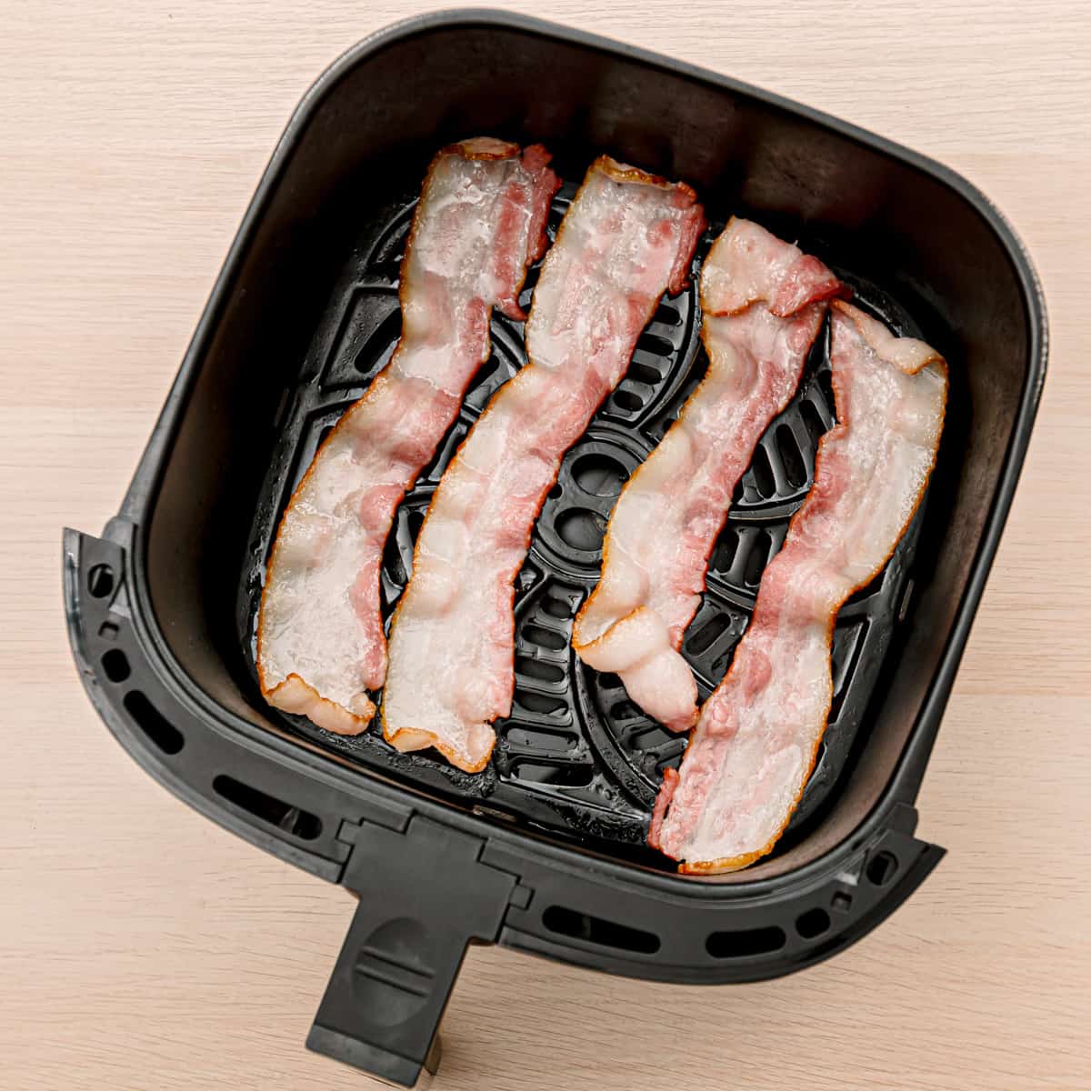 bacon in an air fryer.