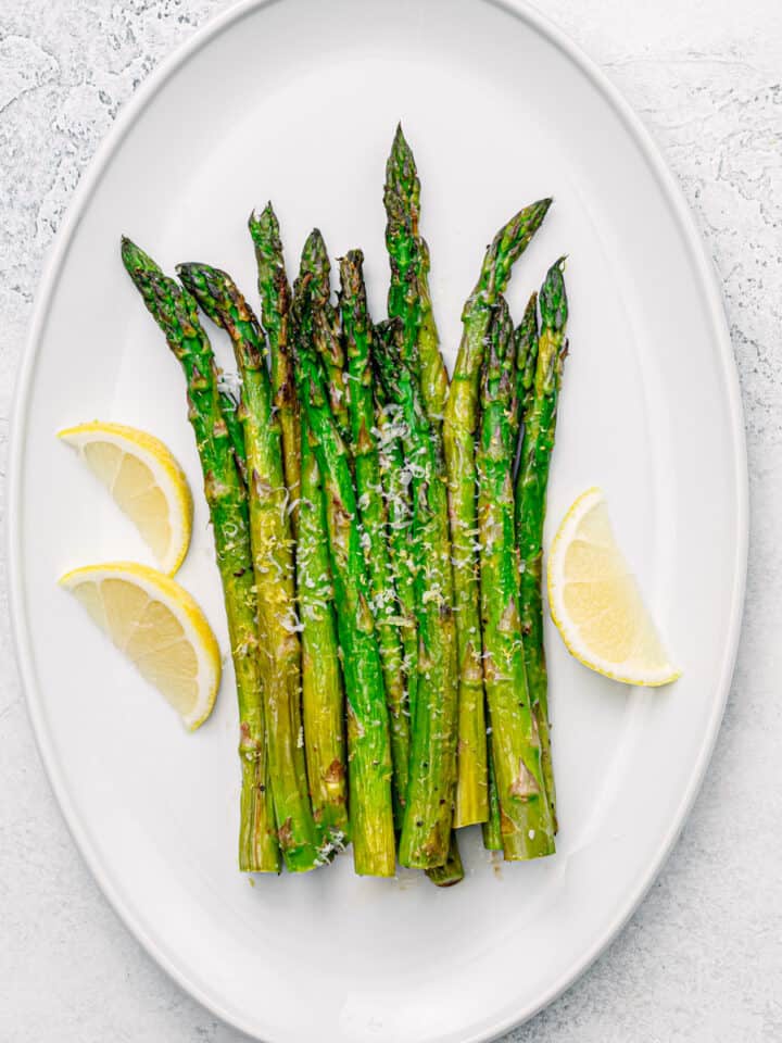 easy roasted asparagus with parmesan