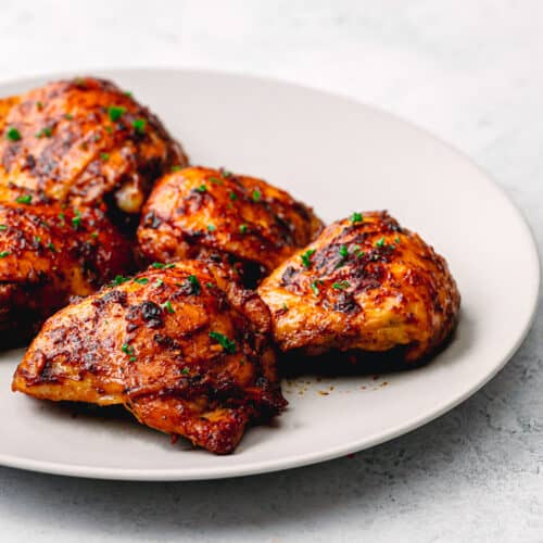 Baked Honey Mustard Chicken Thighs - Posh Journal