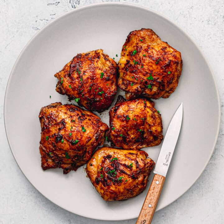 Baked Honey Mustard Chicken Thighs - Posh Journal