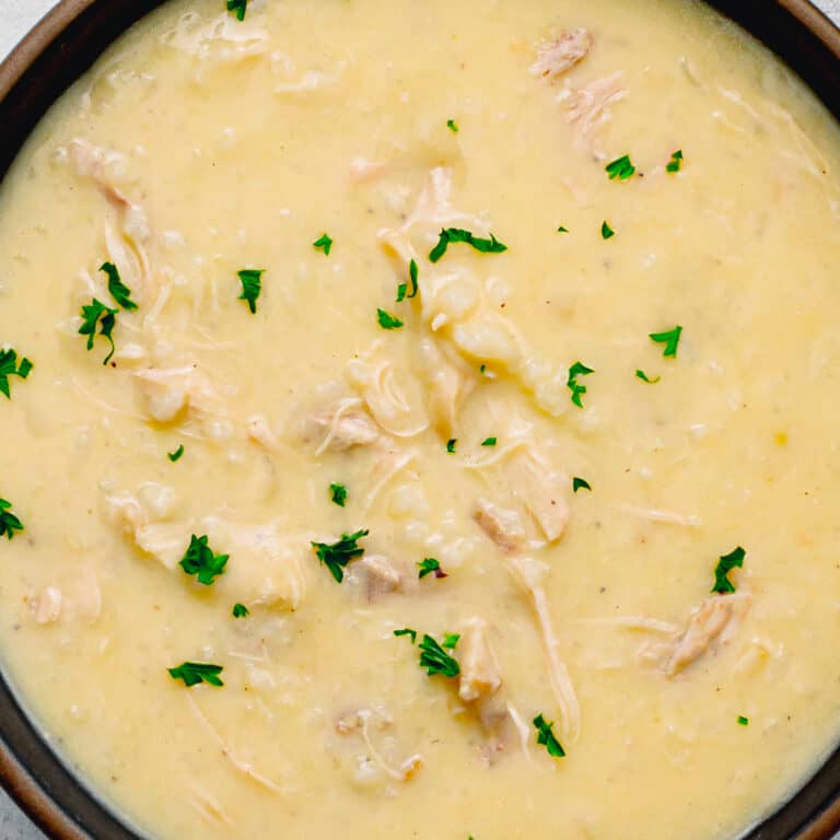 Instant Pot Greek Chicken Lemon Rice Soup (Avgolemono) - Posh Journal