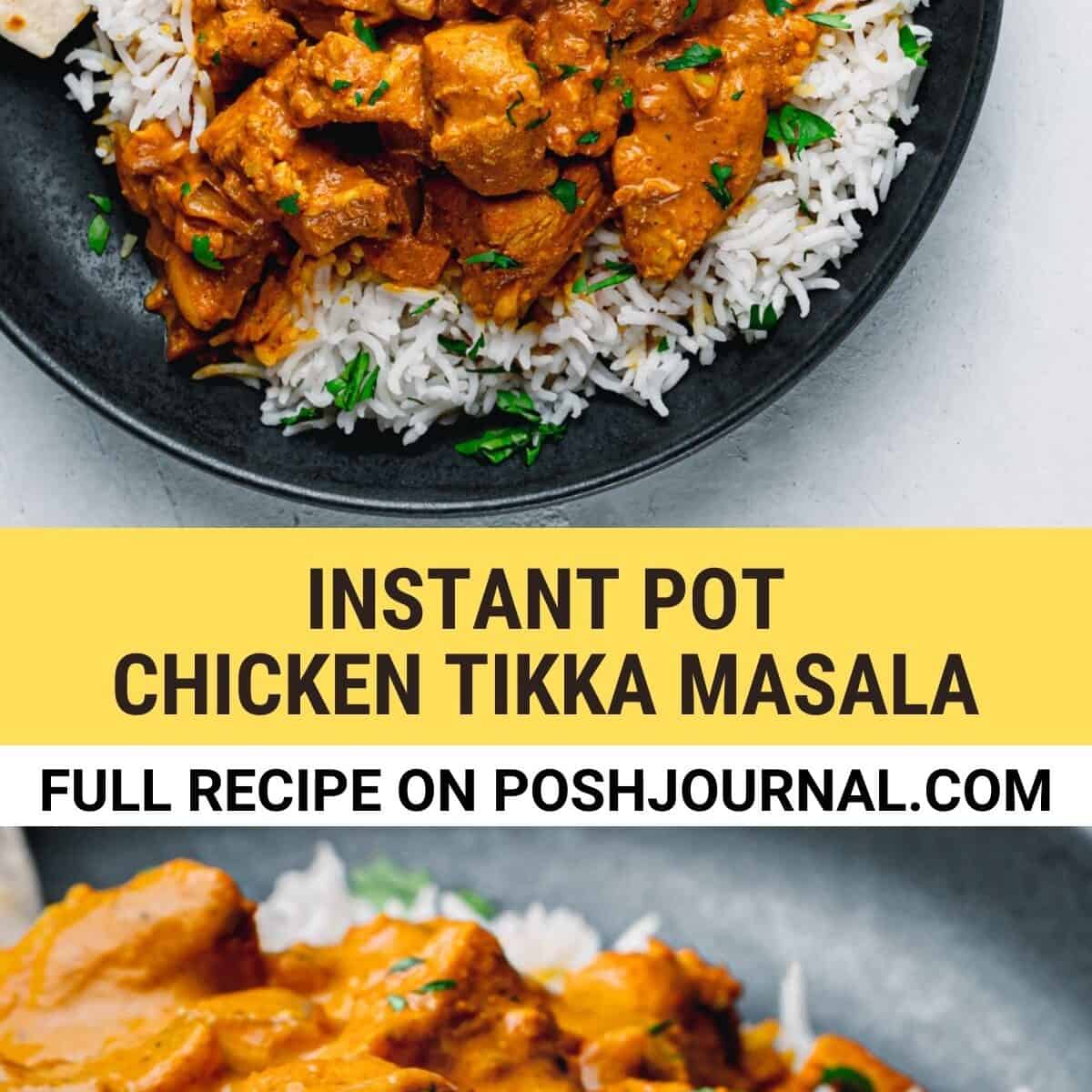 Instant Pot Chicken Tikka Masala Recipe Pinterest.