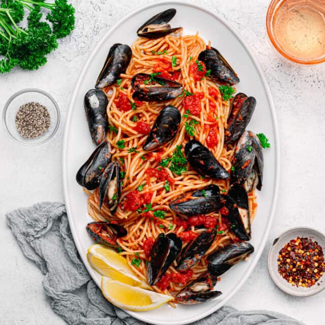 Pasta with Mussels Posh Journal