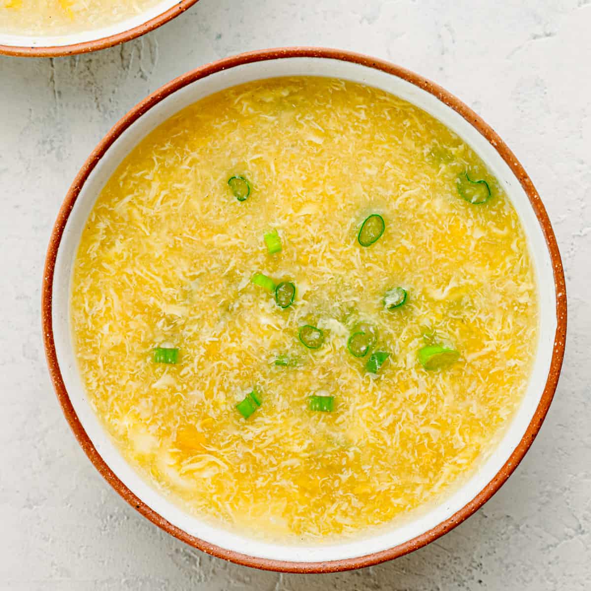 Egg Drop Soup with Crab Meat.
