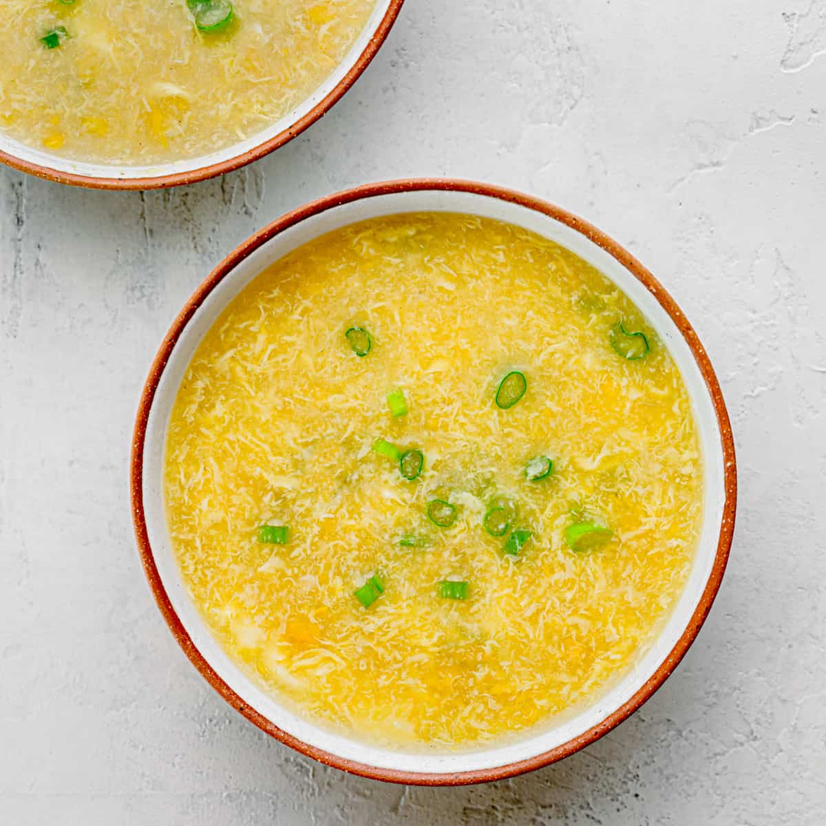 Egg Drop Soup with Crab Meat.