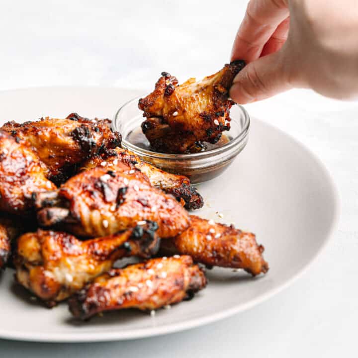 Ninja Foodi Chicken Wings with Sweet and Sticky Sauce - Posh Journal