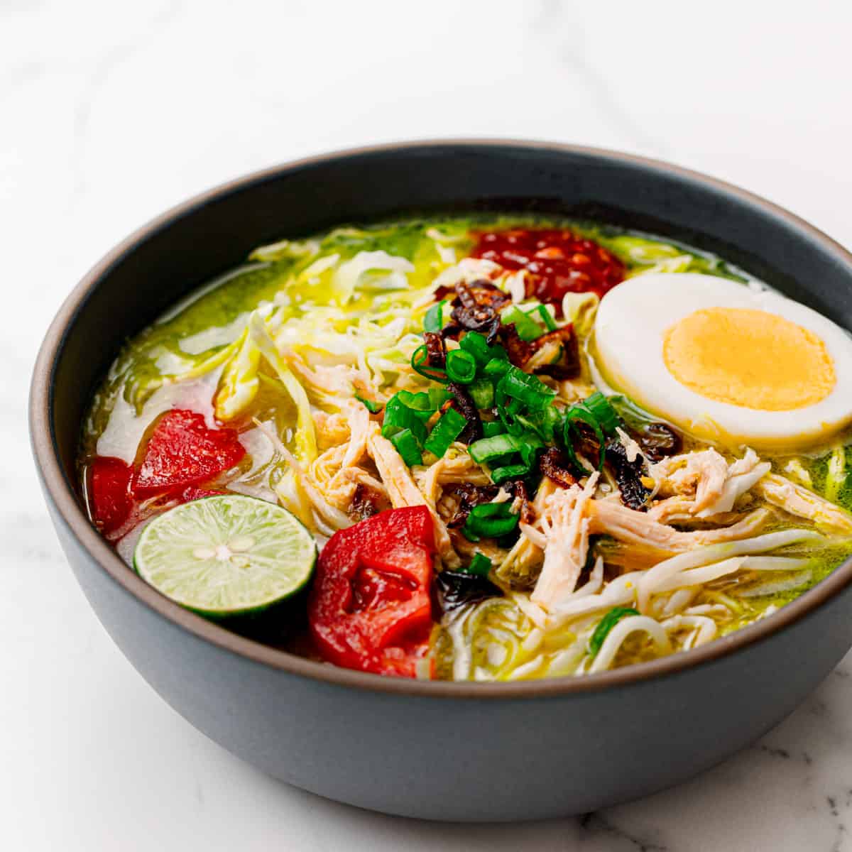 soto ayam - indonesian chicken noodle soup - glebe kitchen