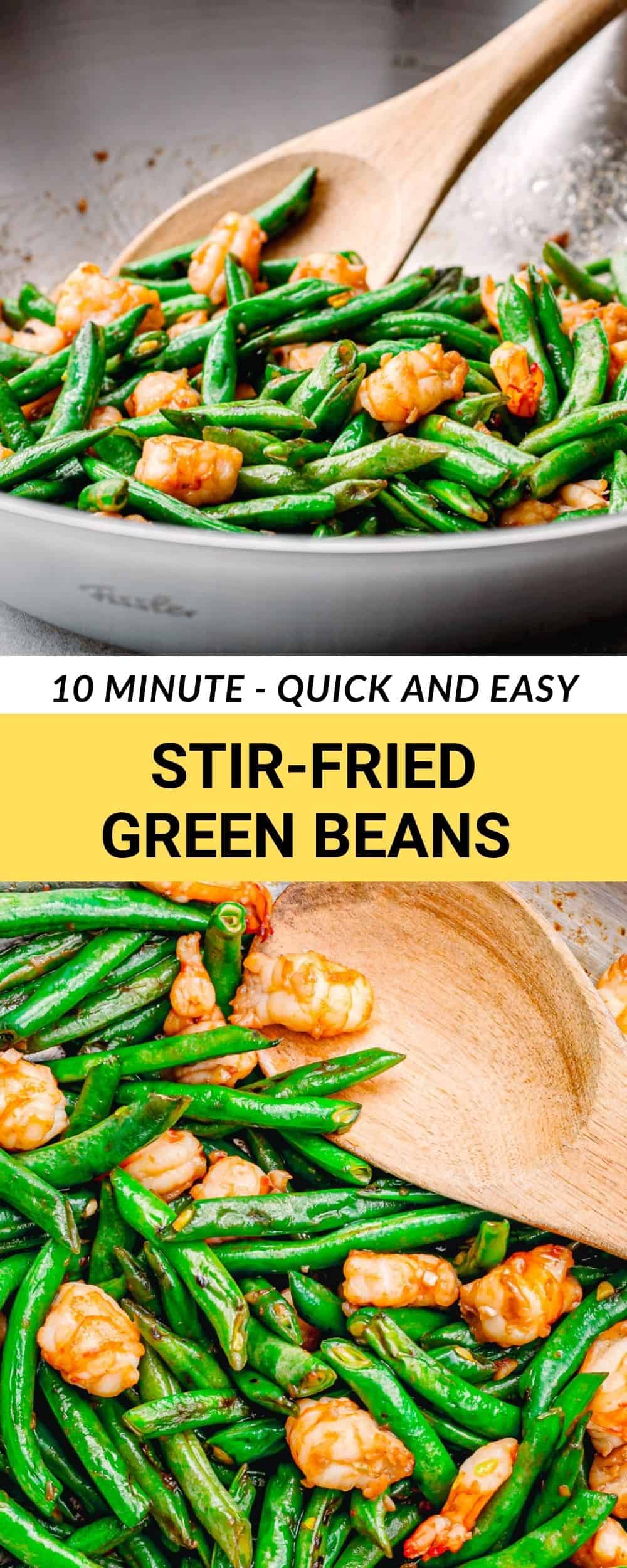10 Minute StirFried Green Beans with Shrimp Posh Journal