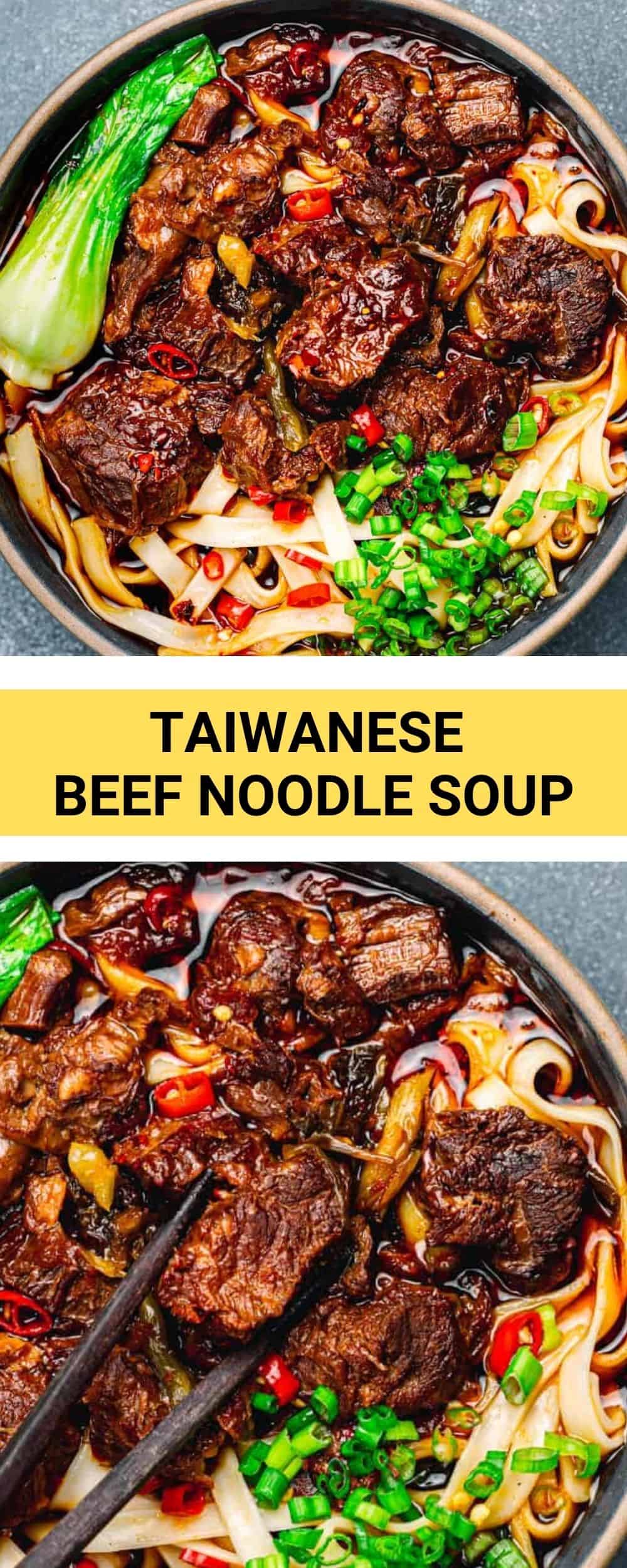 Taiwanese Beef Noodle Soup - Posh Journal