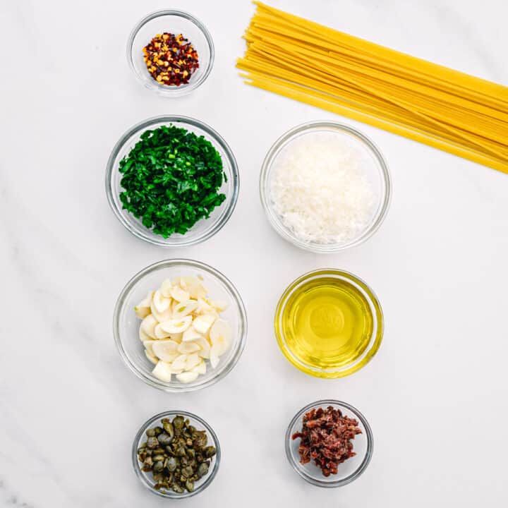 Anchovy Pasta with Capers Posh Journal