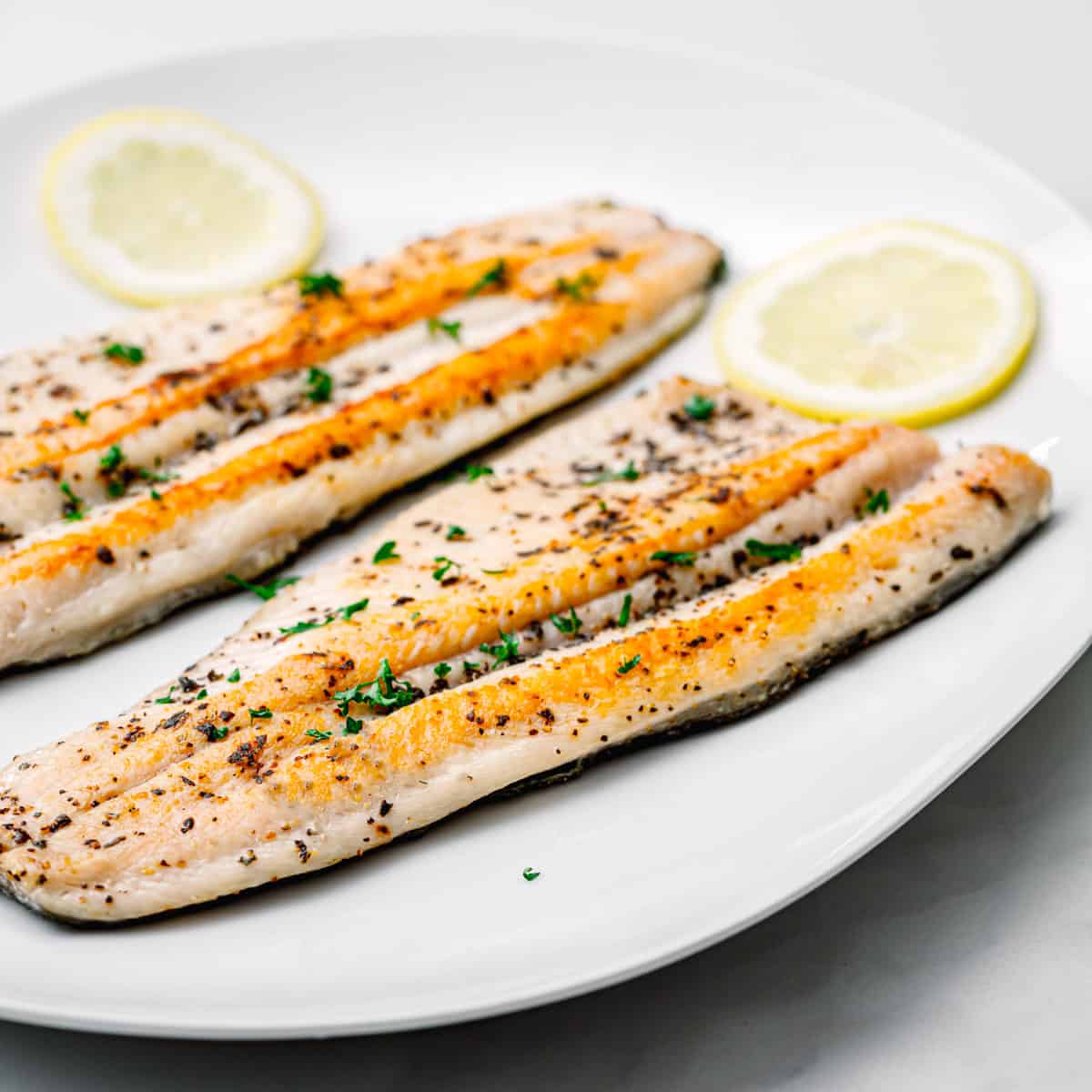 delicious pan-fried trout.