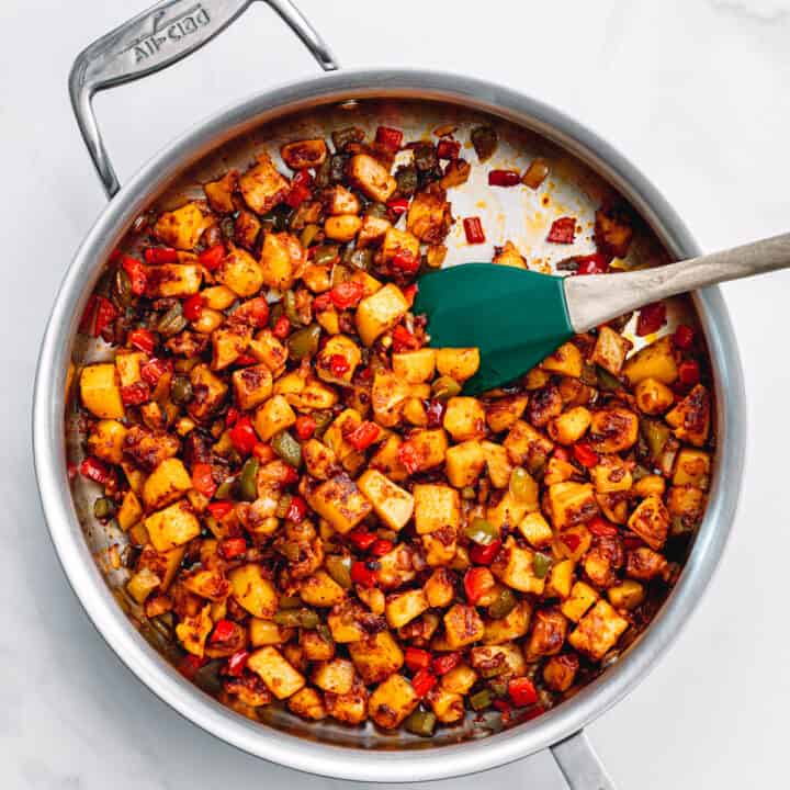 Easy Potato Hash with Bell Pepper and Onion Posh Journal