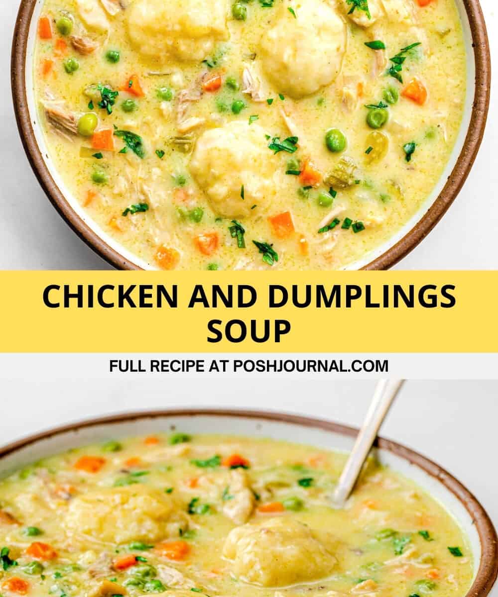 Chicken and Dumplings Soup Recipe.