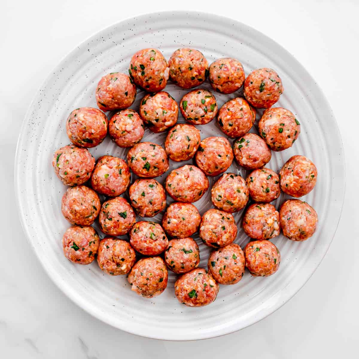 Shape and cook the meatballs.