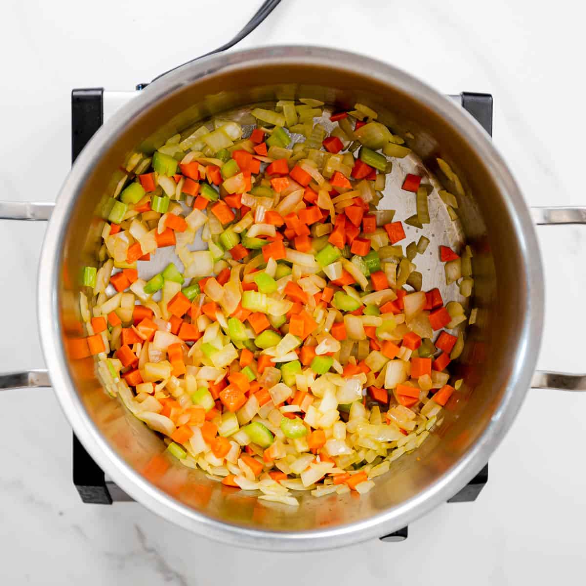 Cook the Mirepoix.