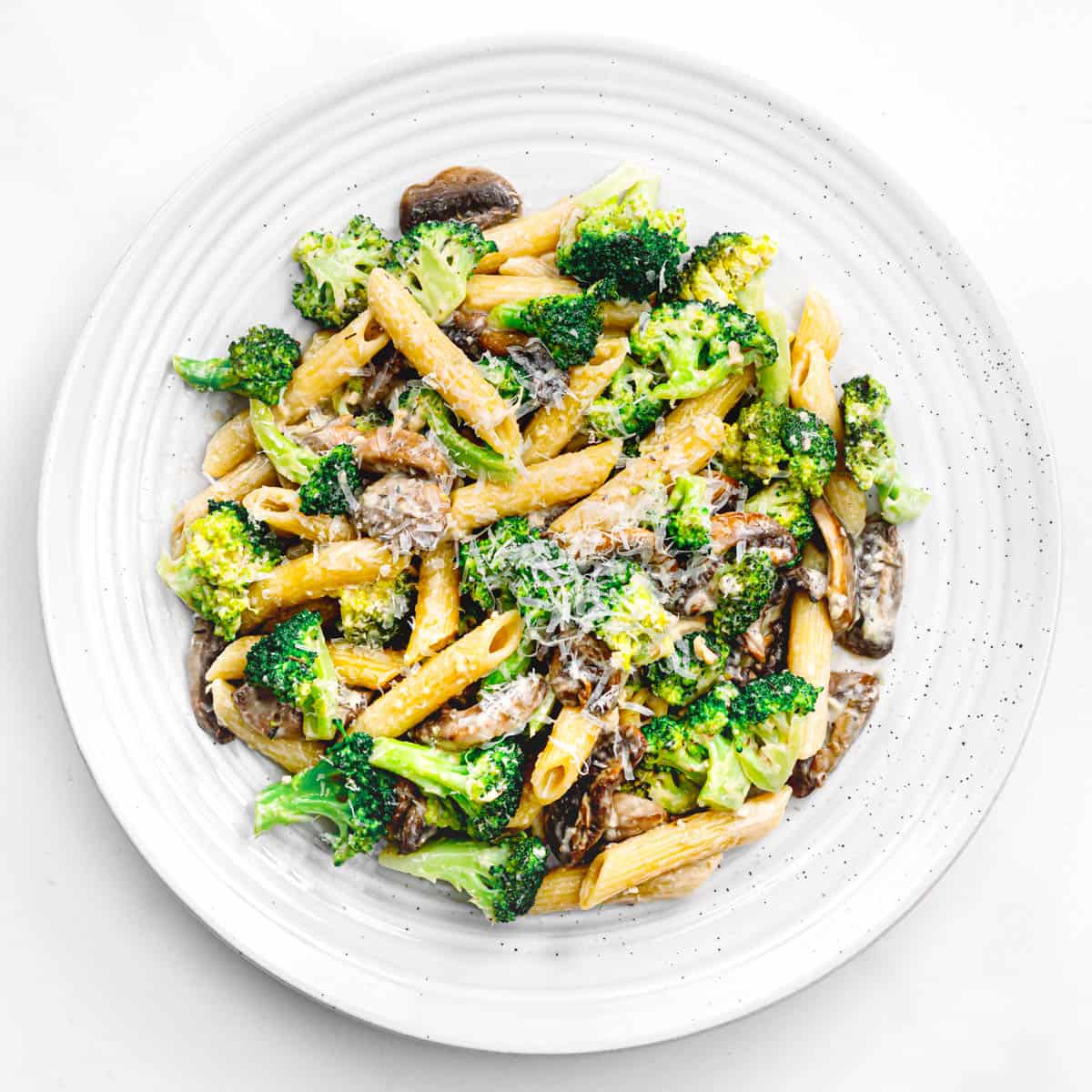 mushroom broccoli pasta recipe.