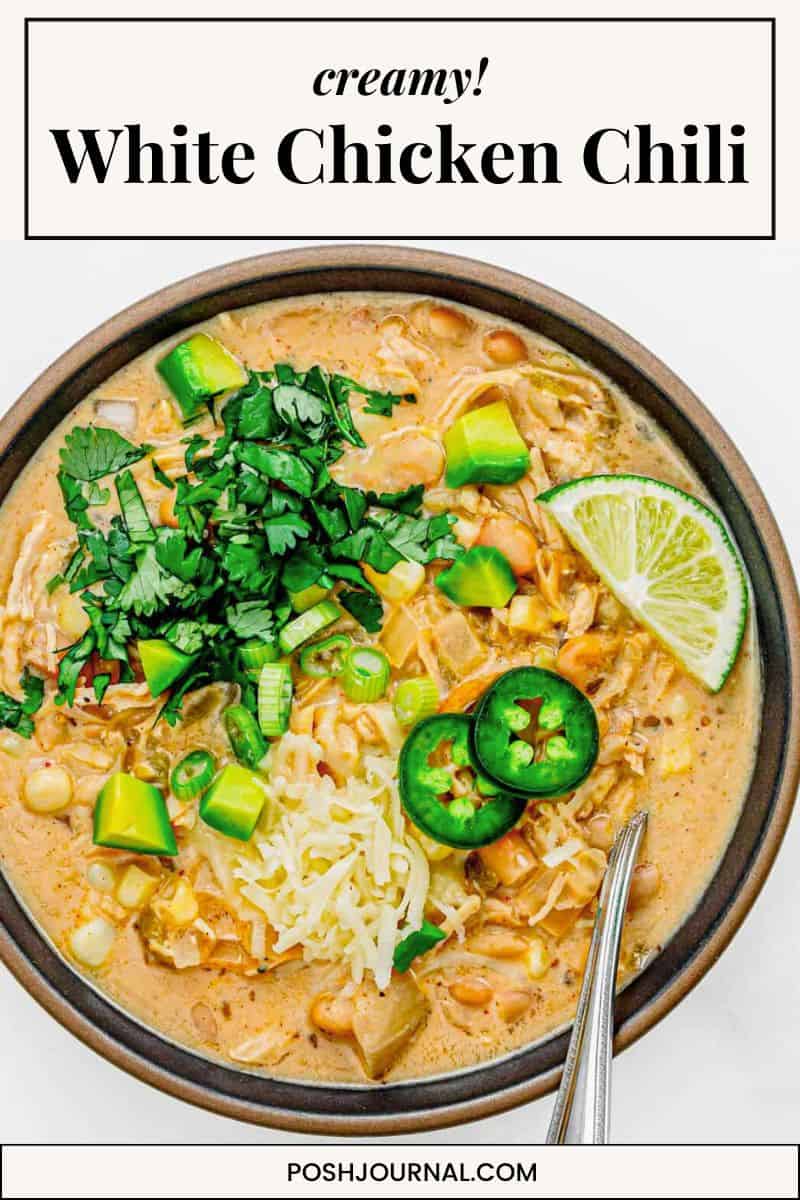 creamy white chicken chili recipe.