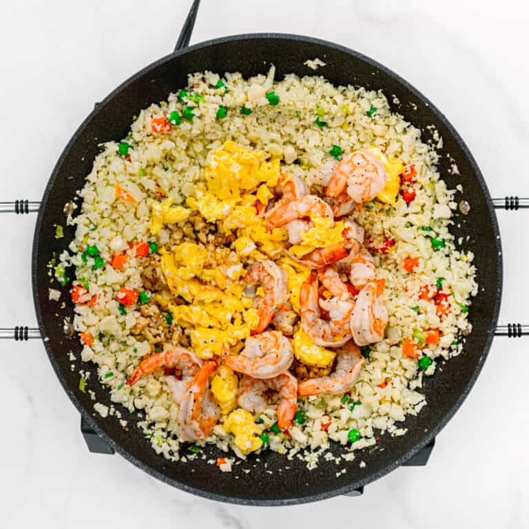 Cauliflower Fried Rice with Shrimp (LowCarb!) Posh Journal