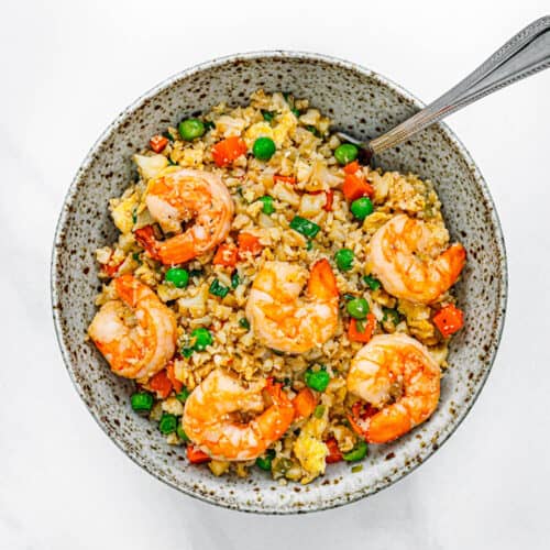 Cauliflower Fried Rice with Shrimp (LowCarb!) Posh Journal
