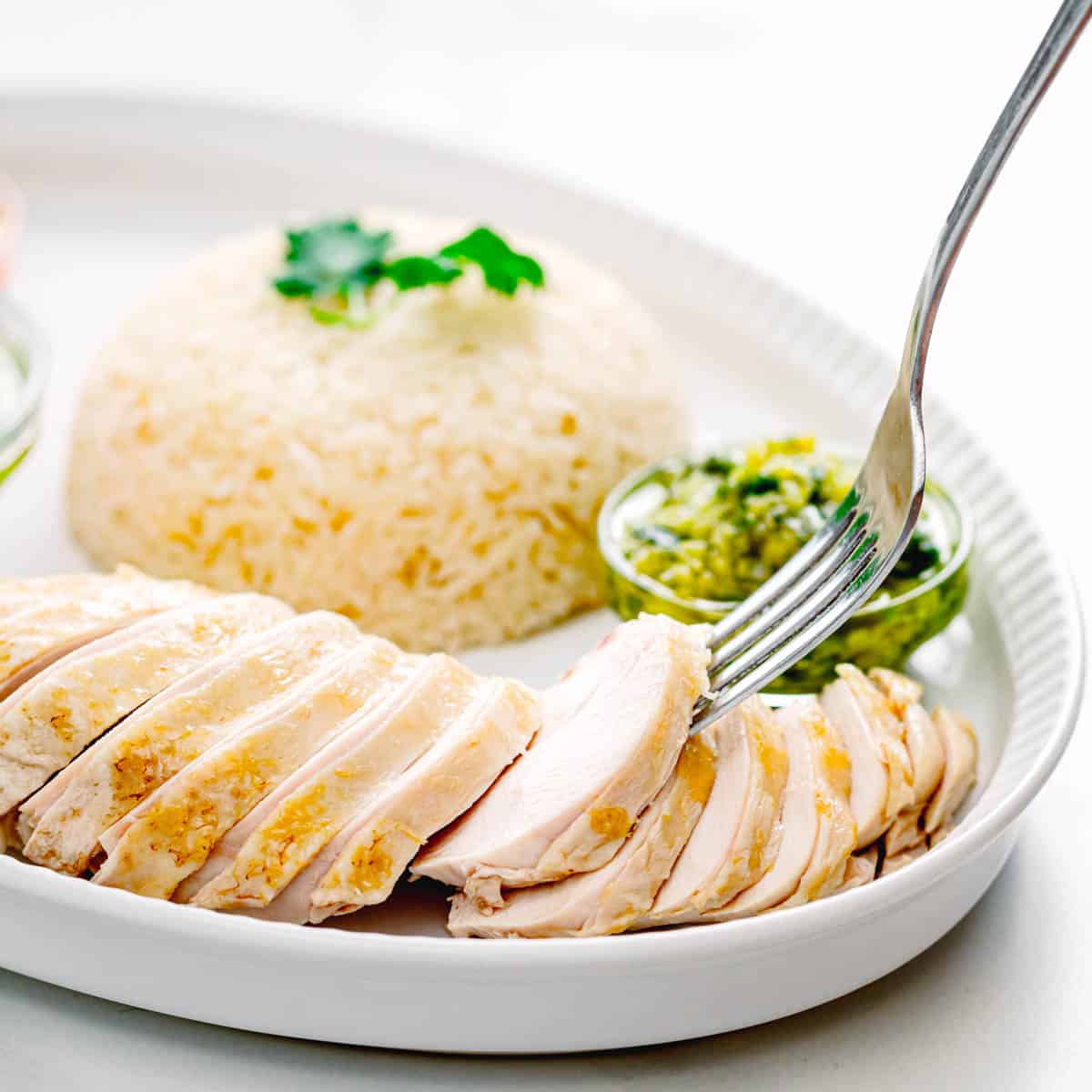 Hainanese Chicken Rice Recipe.