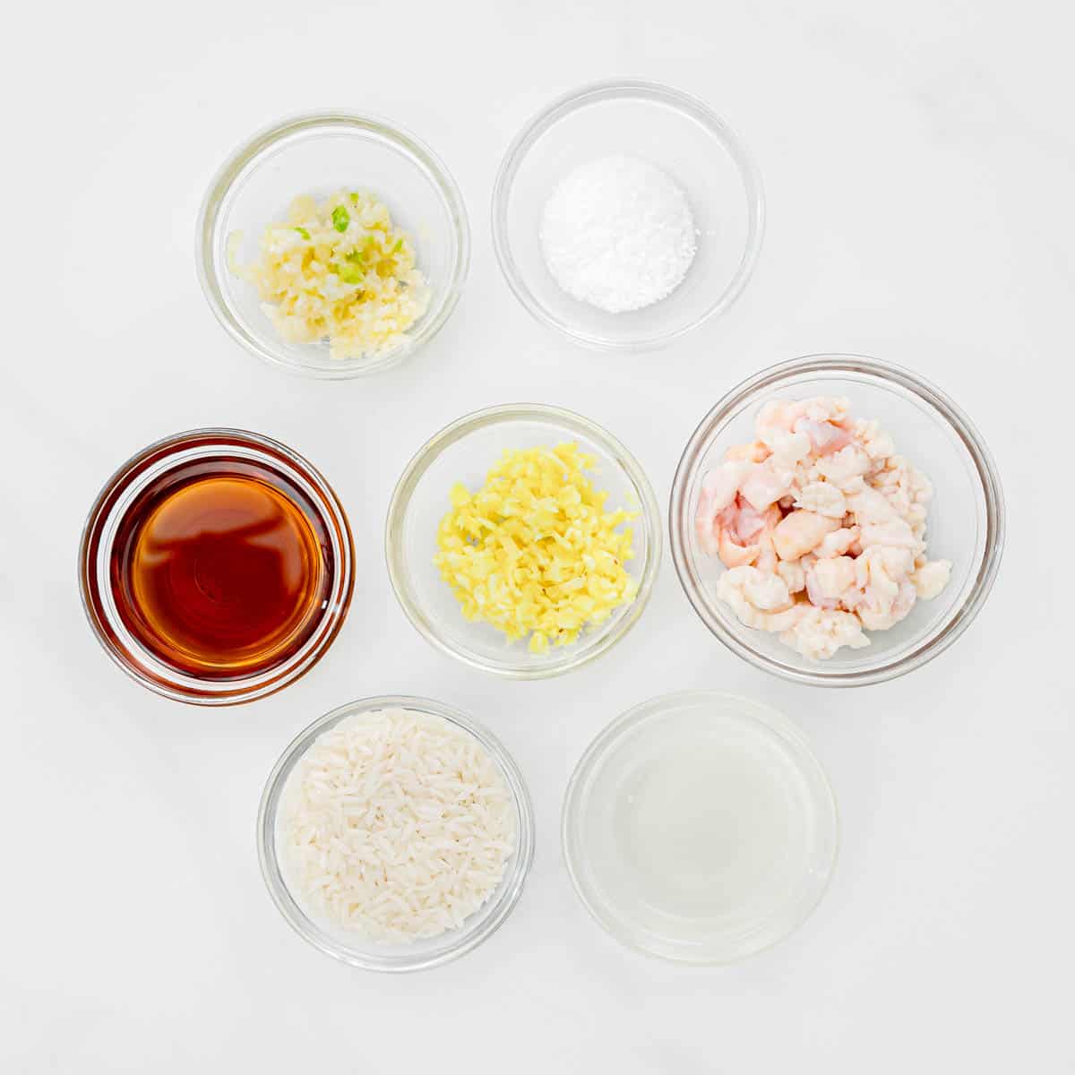 The Ingredients for Garlic Ginger Rice