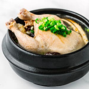 samgyetang korean ginseng chicken soup recipe.