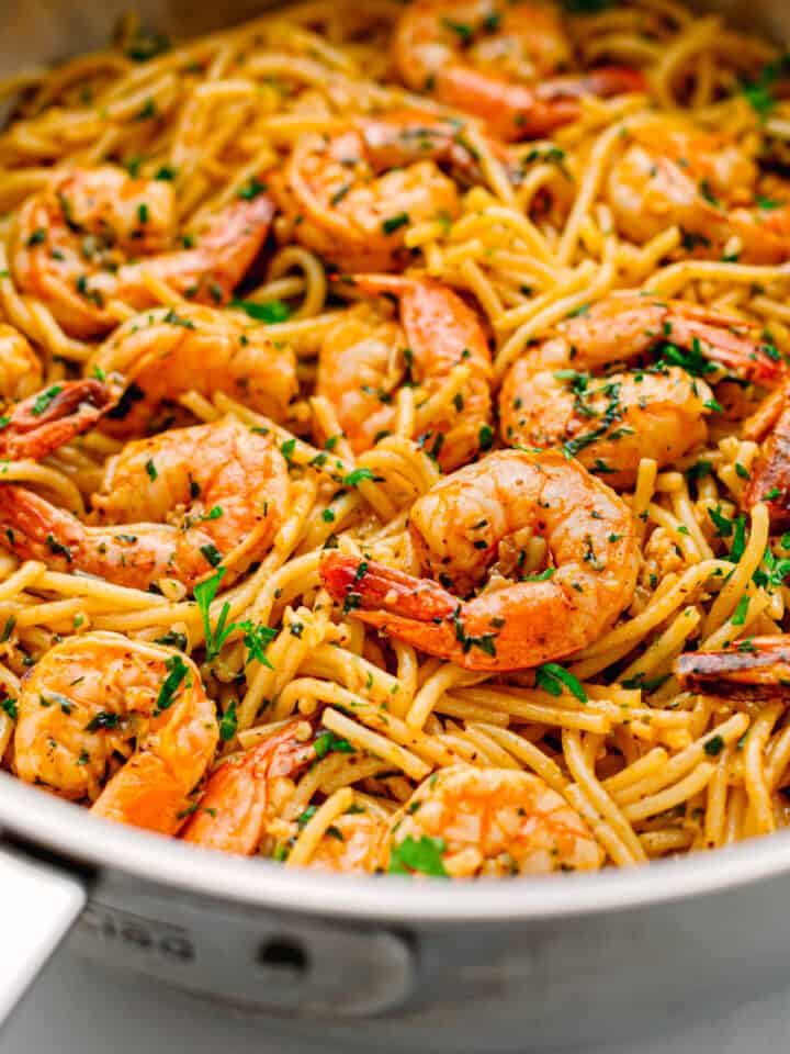 garlic shrimp pasta recipe.