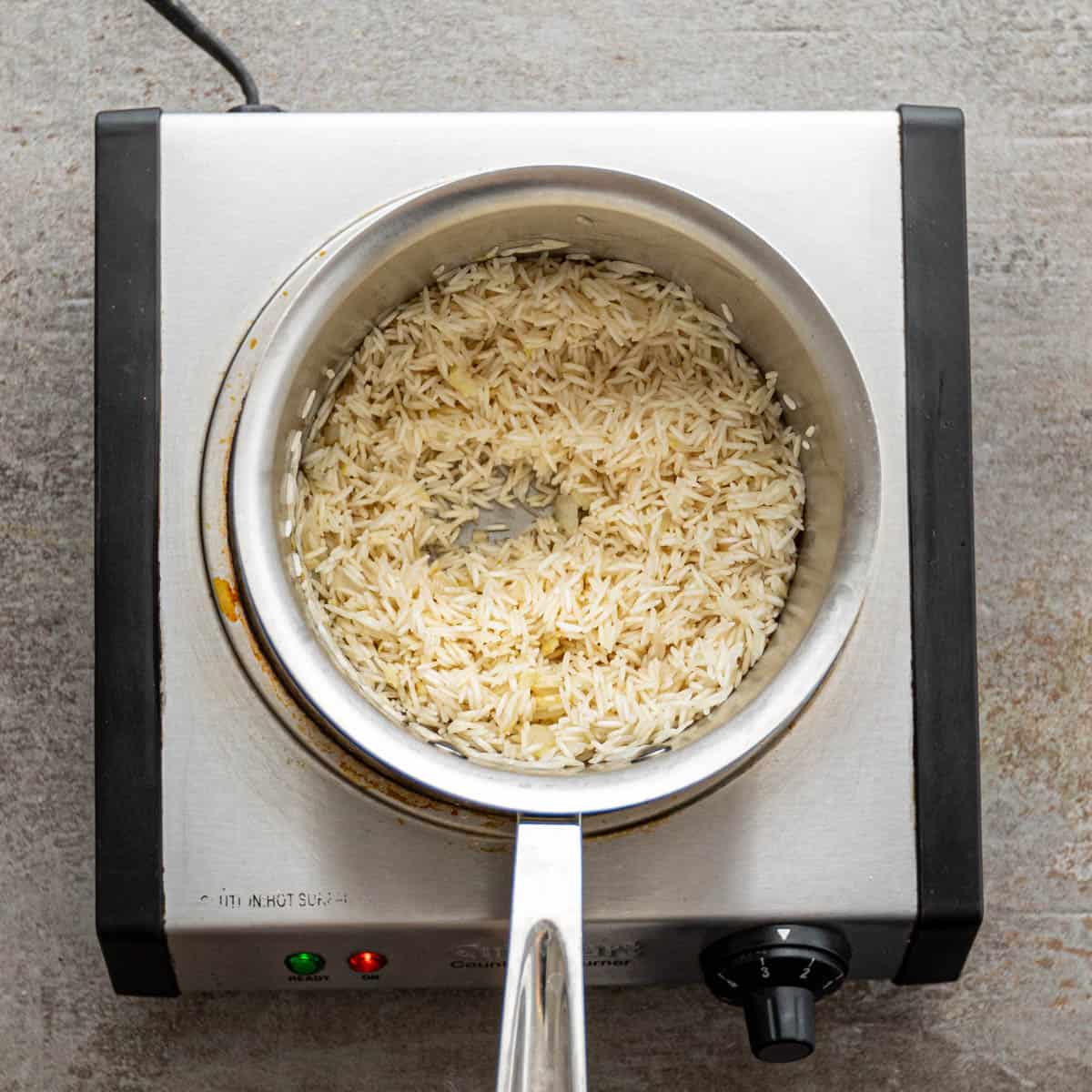 cooking rice. 