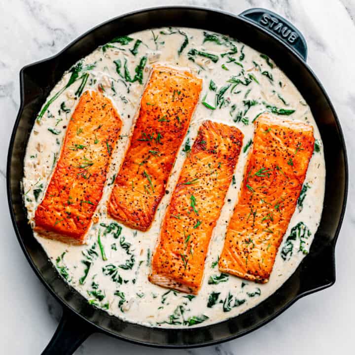 Salmon with Cream Sauce - Posh Journal