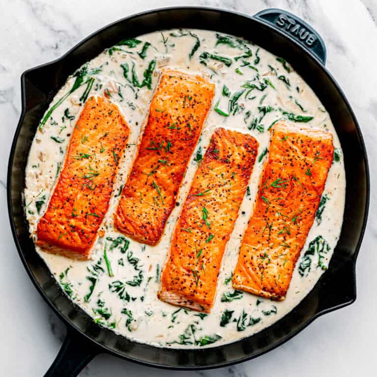 Salmon with Cream Sauce Posh Journal