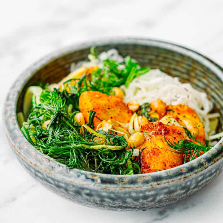 Cha Ca La Vong (Vietnamese Turmeric Fish with Dill) - Posh Journal