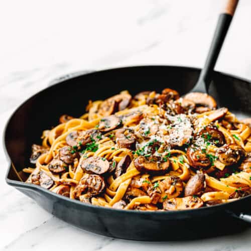 Simple Mushroom Pasta - Posh Journal