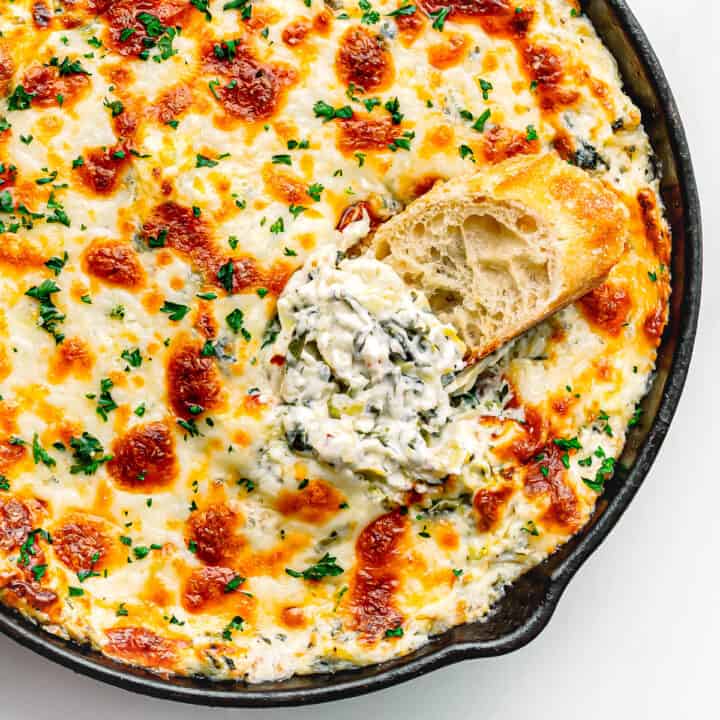 Hot Spinach Artichoke Dip - Posh Journal